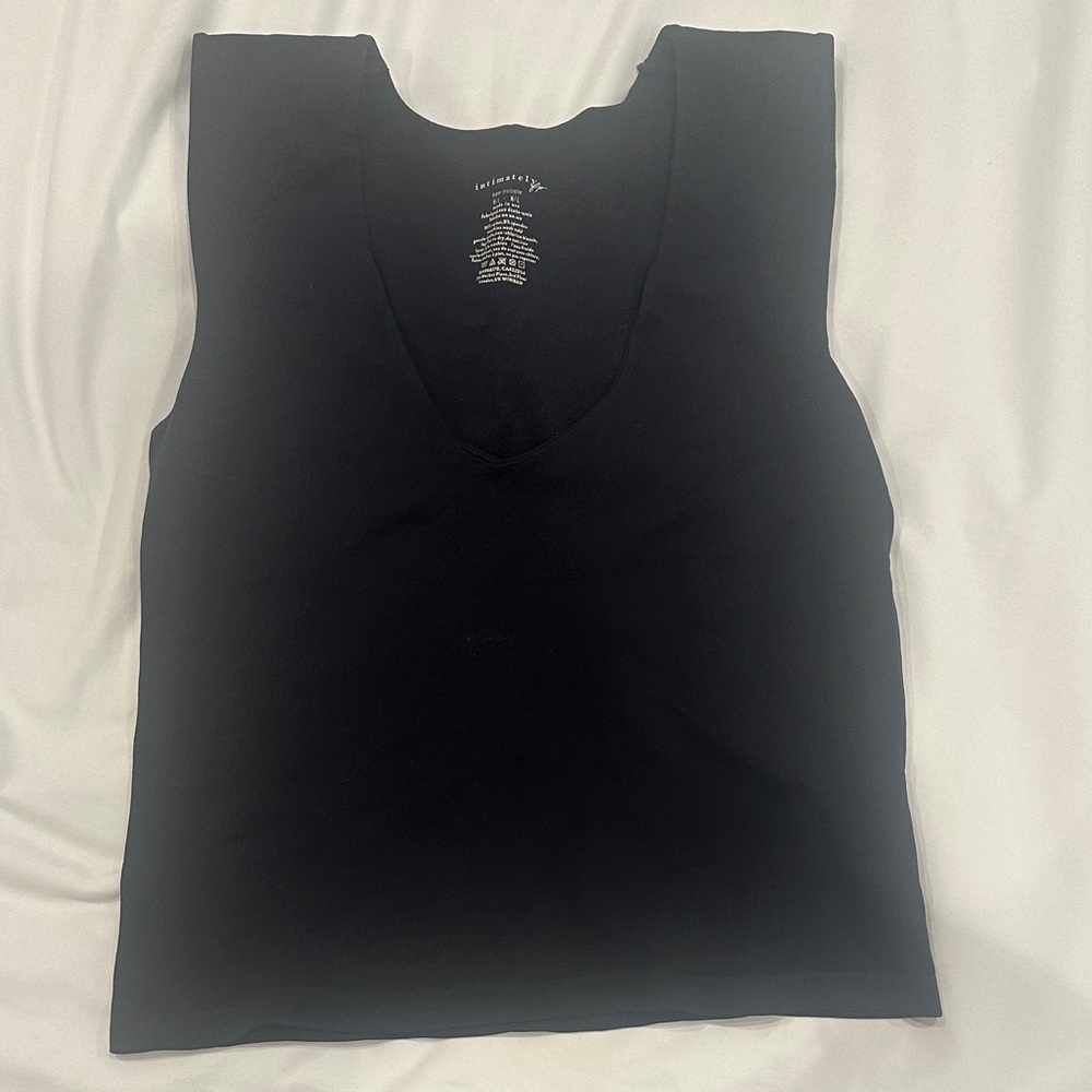 3/$20 Free people intimately black tank